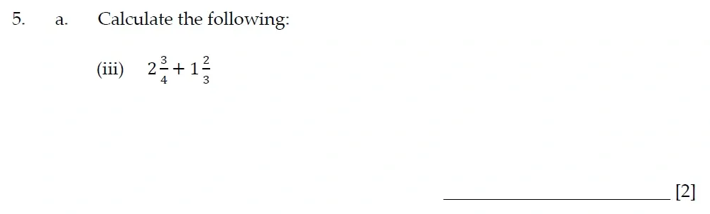 Question 05(a(iii)) - Sevenoaks School - 13 Plus Entrance Exam Paper - 2022