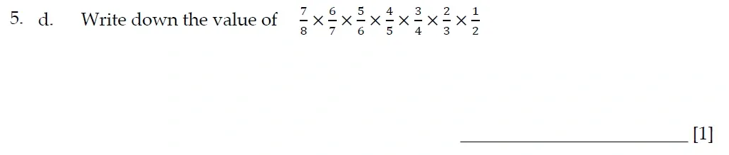 Question 05(d) - Sevenoaks School - 13 Plus Entrance Exam Paper - 2022