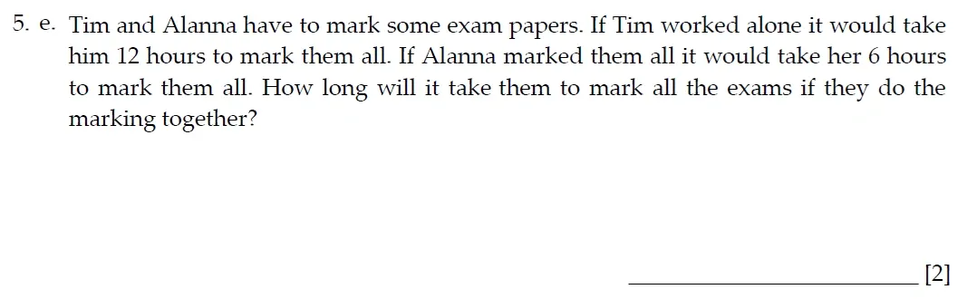 Question 05(e) - Sevenoaks School - 13 Plus Entrance Exam Paper - 2022
