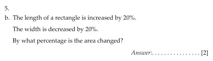 Question 5(b) - Sevenoaks School – Year 9 Maths Sample Paper 2009