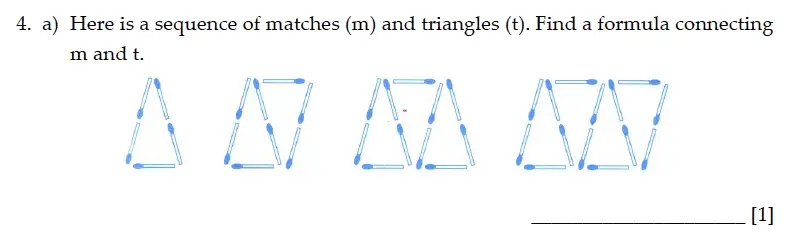 Question 4(a) - Sevenoaks School – Year 9 Maths Sample Paper 2013