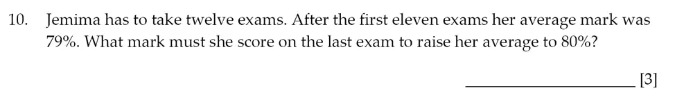 Question 10 - Sevenoaks School – Year 9 Maths Sample Paper 2014
