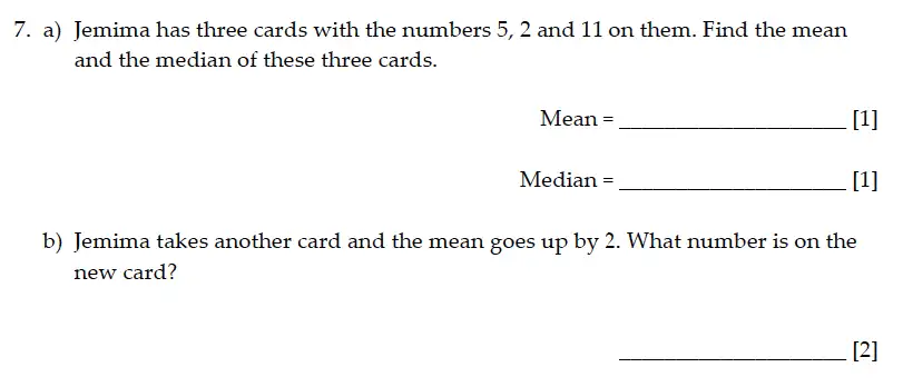 Question 7(7(a)(i),7(a)(ii),b) - Sevenoaks School – Year 9 Maths Sample Paper 2015