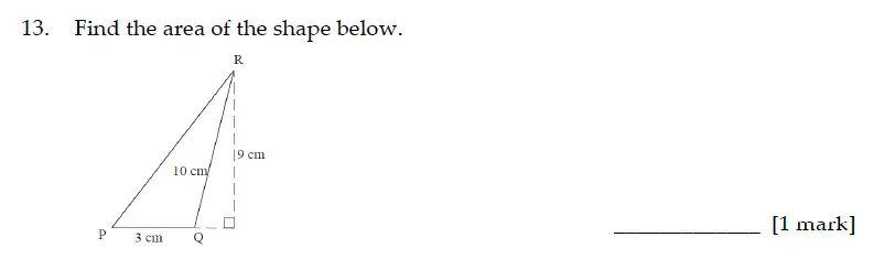 Question 13 - Sevenoaks School – Year 9 Maths Sample Paper 2016