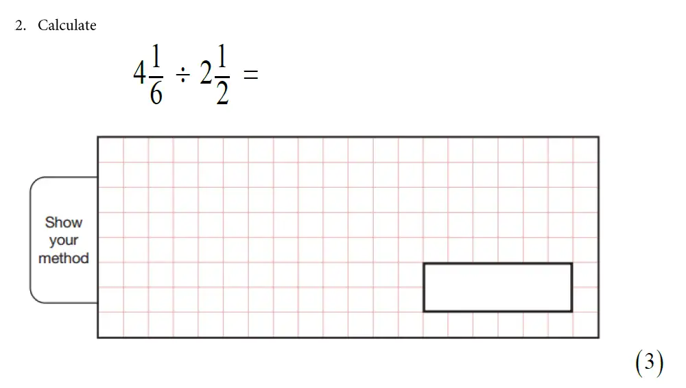 Question 2 - St Alban's School – 13 Plus Maths Exam Paper 2019