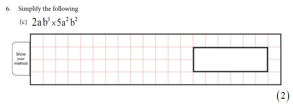 Question 6(c) - St Alban's School – 13 Plus Maths Exam Paper 2019