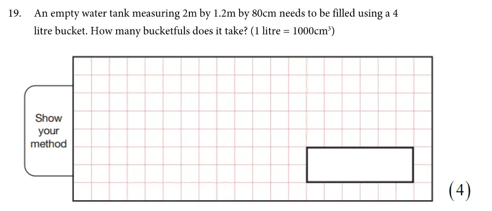 Question 19 - St Alban's School – 13 Plus Maths Exam Paper 2019