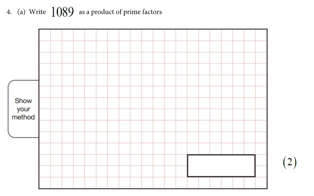 Question 4(a) - St Alban's School – 13 Plus Maths Exam Paper 2019
