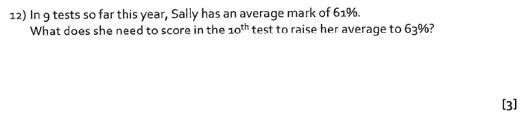 Question 12 - St Albans School, Hertfordshire – 13 Plus Entrance Exam Maths Paper 2016