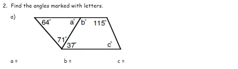 Question 02(a) - St Francis College Year 9 Maths Practice Extrance Paper