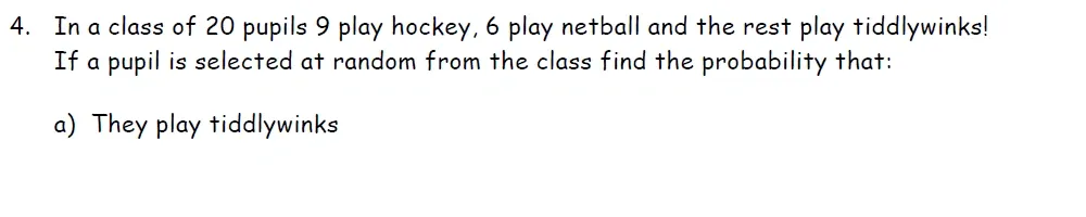 Question 04(a) - St Francis College Year 9 Maths Practice Entrance Paper 2026