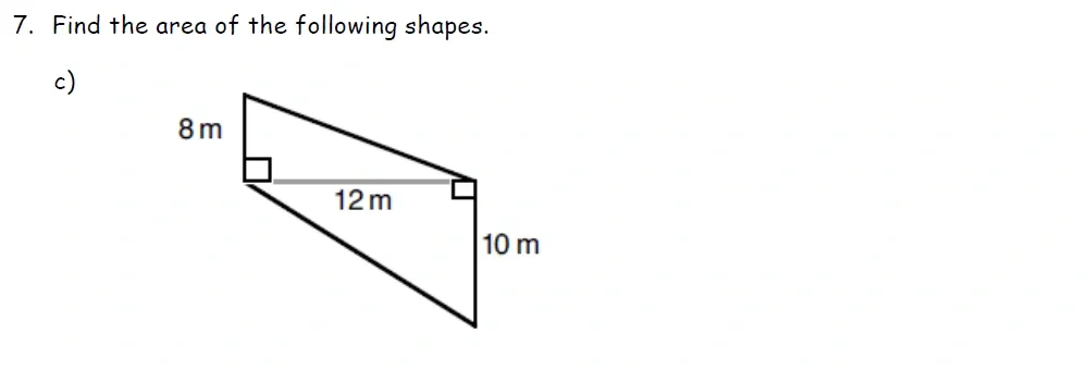 Question 07(c) - St Francis College Year 9 Maths Practice Entrance Paper 2026