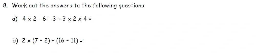 Question 08(a, b) - St Francis College Year 9 Maths Practice Extrance Paper