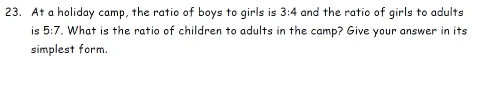 Question 23 - St Francis College Year 9 Maths Practice Entrance Paper 2026