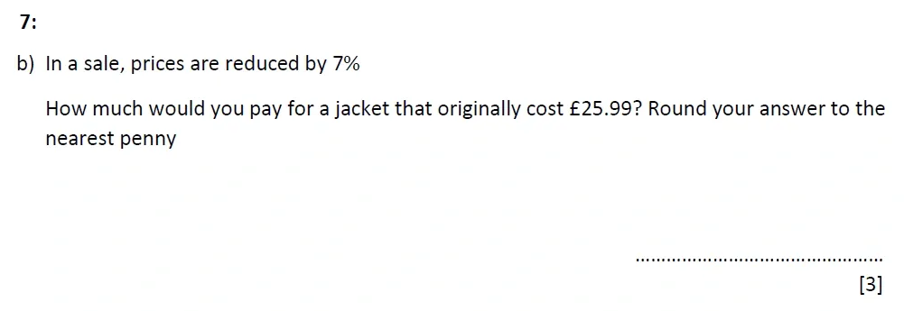Question 07(b) - St Marys Crosby 13 Plus Maths Test Sample Paper