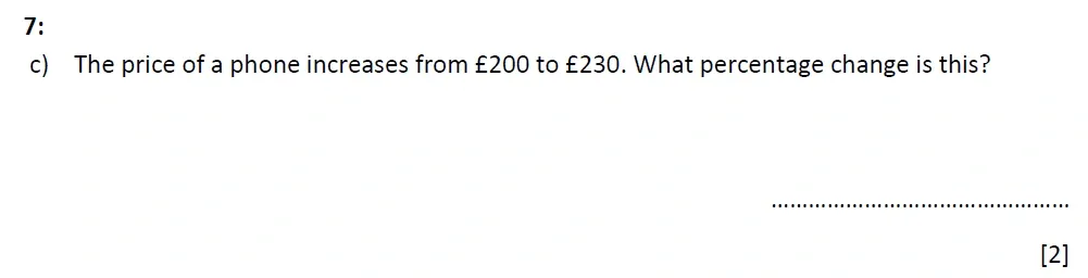 Question 07(c) - St Marys Crosby 13 Plus Maths Test Sample Paper