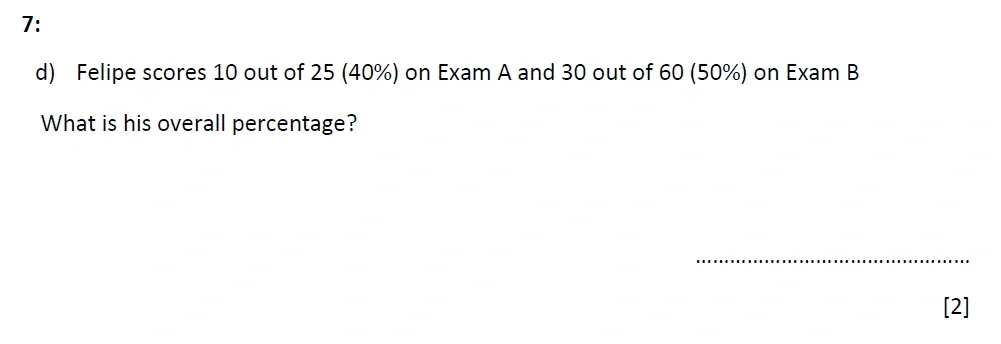 Question 07(d) - St Marys Crosby 13 Plus Maths Test Sample Paper