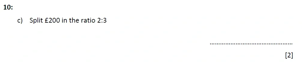 Question 10(c) - St Marys Crosby 13 Plus Maths Test Sample Paper