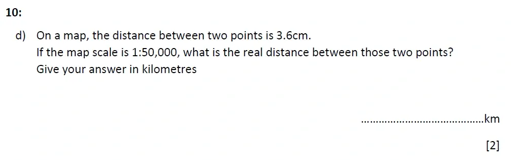Question 10(d) - St Marys Crosby 13 Plus Maths Test Sample Paper