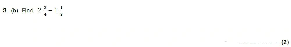 Question 03(b) - Taunton School 13 Plus Academic Scholarships Maths Sample Paper