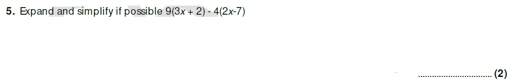Question 05 - Taunton School 13 Plus Academic Scholarships Maths Sample Paper