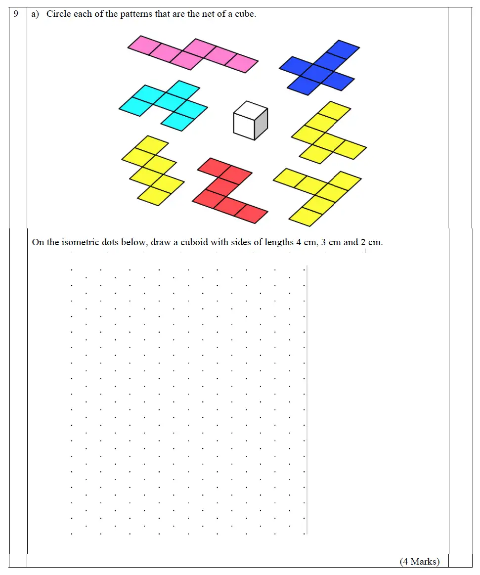 Question 10 - The John Lyon School – 13 Plus Maths Entrance Exam 2011