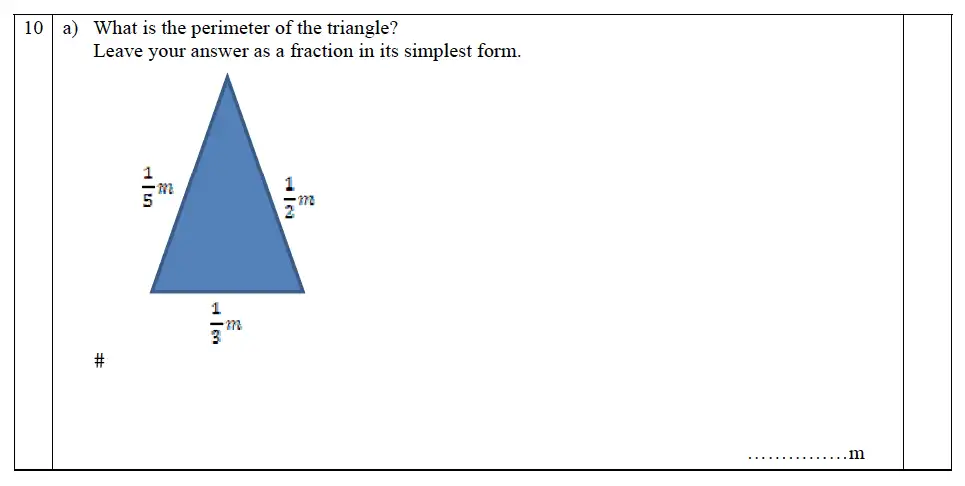 Question 11 - The John Lyon School – 13 Plus Maths Entrance Exam 2011