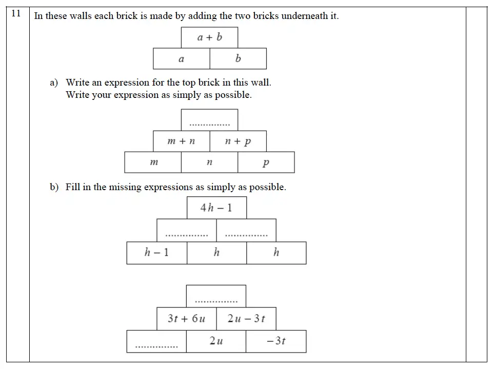 Question 14 - The John Lyon School – 13 Plus Maths Entrance Exam 2011