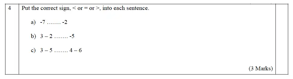 Question 05 - The John Lyon School – 13 Plus Maths Entrance Exam 2011