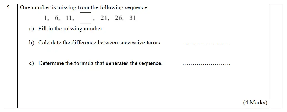Question 06 - The John Lyon School – 13 Plus Maths Entrance Exam 2011
