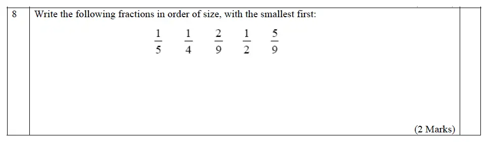 Question 09 - The John Lyon School – 13 Plus Maths Entrance Exam 2011