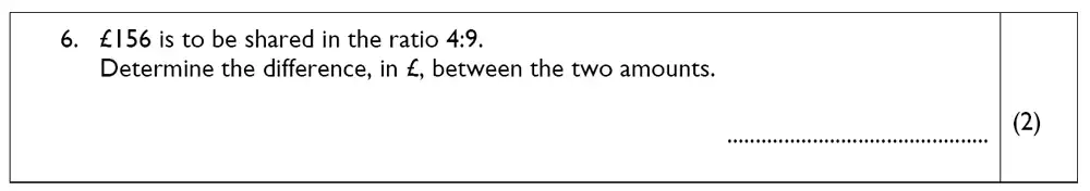 Question 6 - The John Lyon School – 13 Plus Maths Sample Paper 2023