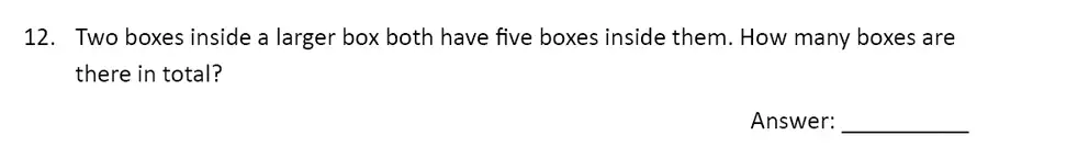 Question 12 - The Perse Upper School – Year 9 Maths Specimen Paper 1 2023