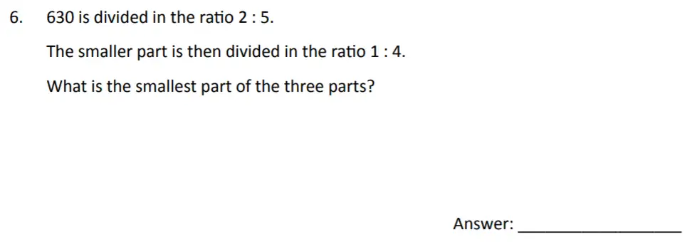 Question 6 - The Perse Upper School – Year 9 Maths Specimen Paper 2 2023