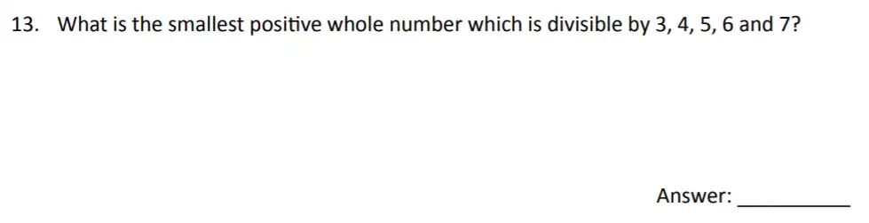 Question 13 - The Perse Upper School – Year 9 Maths Specimen Paper 2 2023