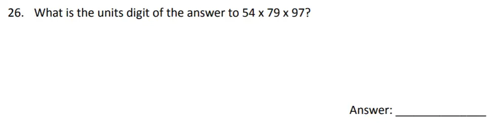 Question 26 - The Perse Upper School – Year 9 Maths Specimen Paper 2 2023