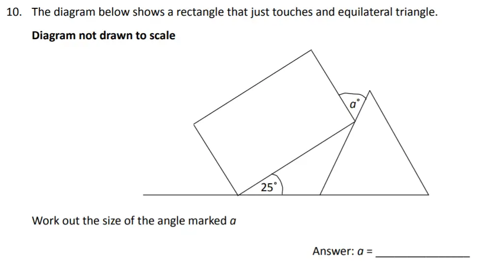 Question 10 - The Perse Upper School – Year 9 Maths Specimen Paper 3 2023