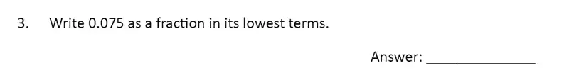 Question 3 - The Perse Upper School – Year 9 Maths Specimen Paper 5 2023