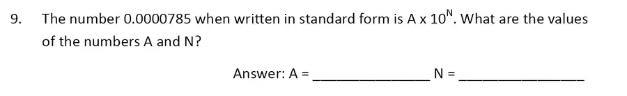 Question 9 - The Perse Upper School – Year 9 Maths Specimen Paper 5 2023