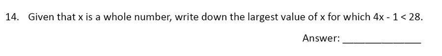 Question 14 - The Perse Upper School – Year 9 Maths Specimen Paper 5 2023