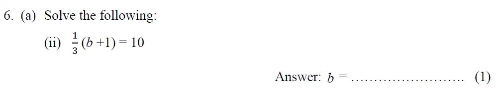 Question 6(a(ii)) - Tonbridge School - 13 Plus Maths Year 9 Sample B 2023