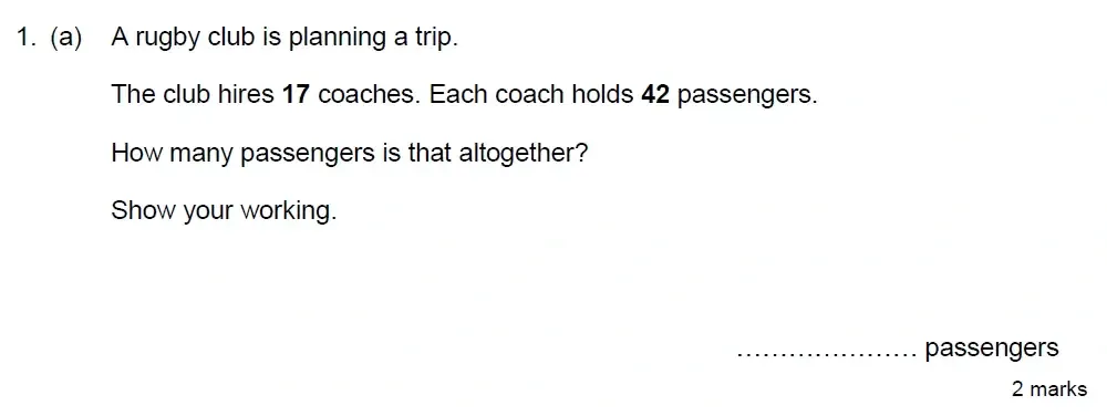 Question 01(a) - Truro School 13 Plus Maths Sample Paper 2026