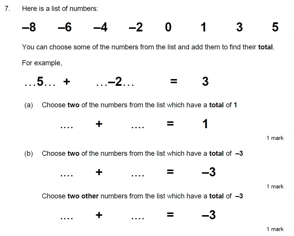 Question 07(a,b) - Truro School 13 Plus Maths Sample Paper 2026