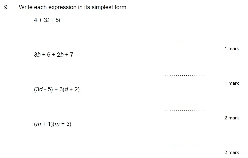 Question 09 - Truro School 13 Plus Maths Sample Paper 2026