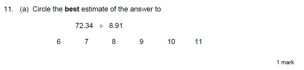 Question 11(a) - Truro School 13 Plus Maths Sample Paper