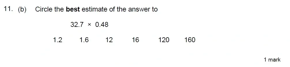 Question 11(b) - Truro School 13 Plus Maths Sample Paper
