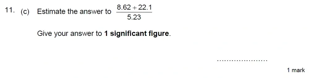 Question 11(c) - Truro School 13 Plus Maths Sample Paper