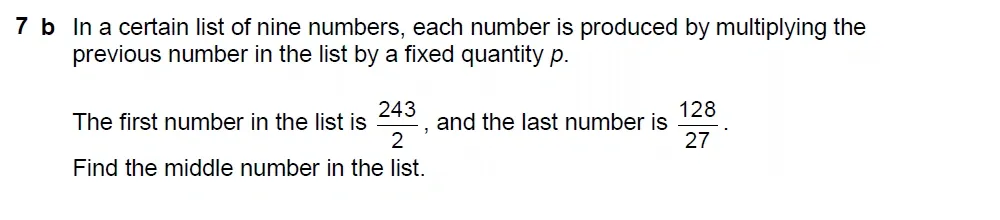 Question 07(b) - Westminster School - 13 Plus Scholarship Exam 2022 - Mental Maths Challenge Paper 2