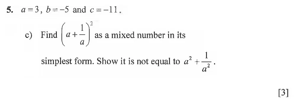 Question 05(c) - Winchester College 13 Plus Maths 2021 Election Exam Paper 1