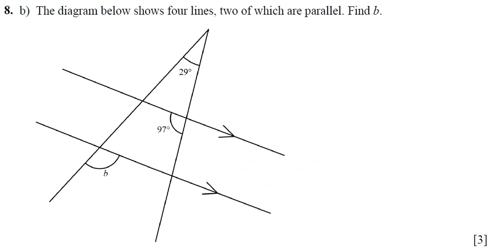 Question 08(b) - Winchester College 13 Plus Maths Entrance Examination 2022